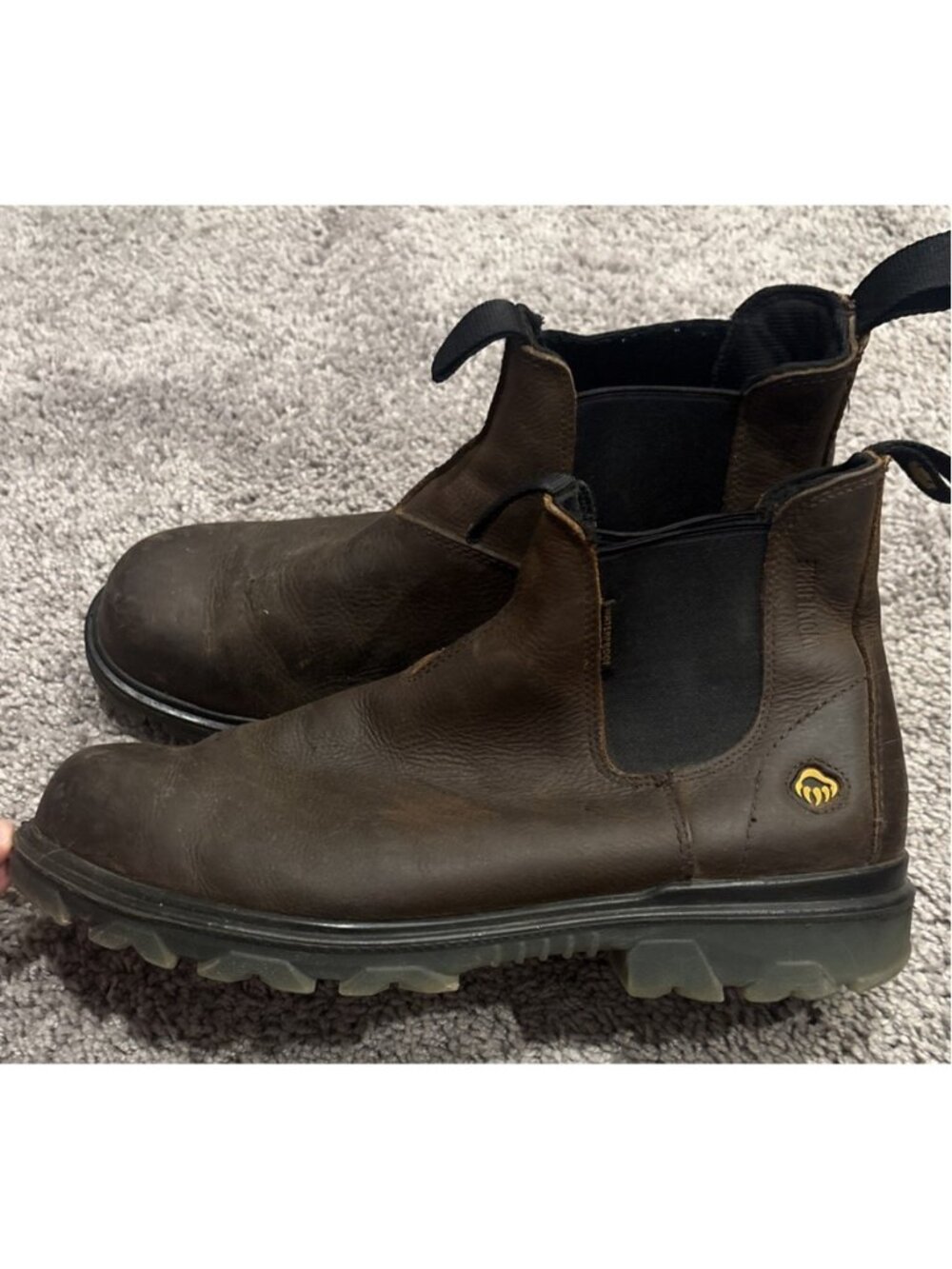 Wolverine Rigger Romeo W10791 Mens Brown Leather Wide Work Boots Size 11